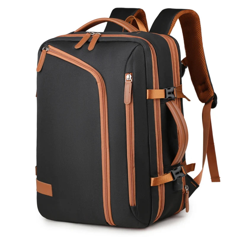 Waterproof Commuter Backpack with USB Port and Expansion Feature