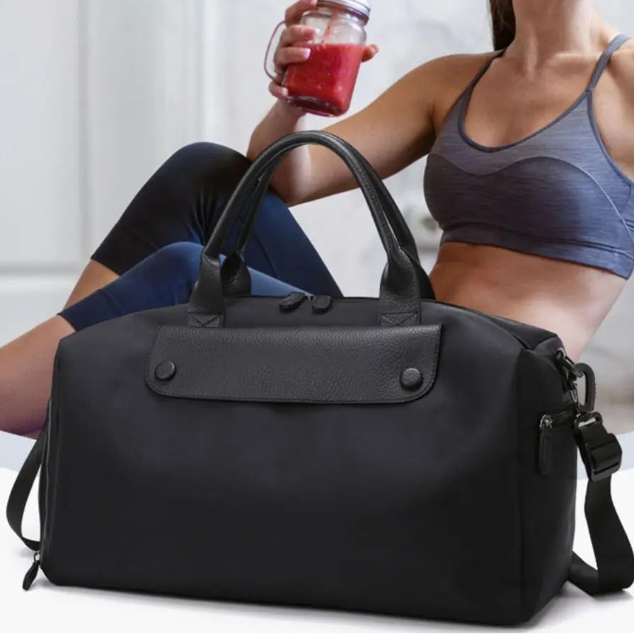Sports Weekender Bag with Shoe Compartment and Organized Storage