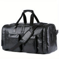 Sleek Leather Travel Duffel with Signature PU Finish