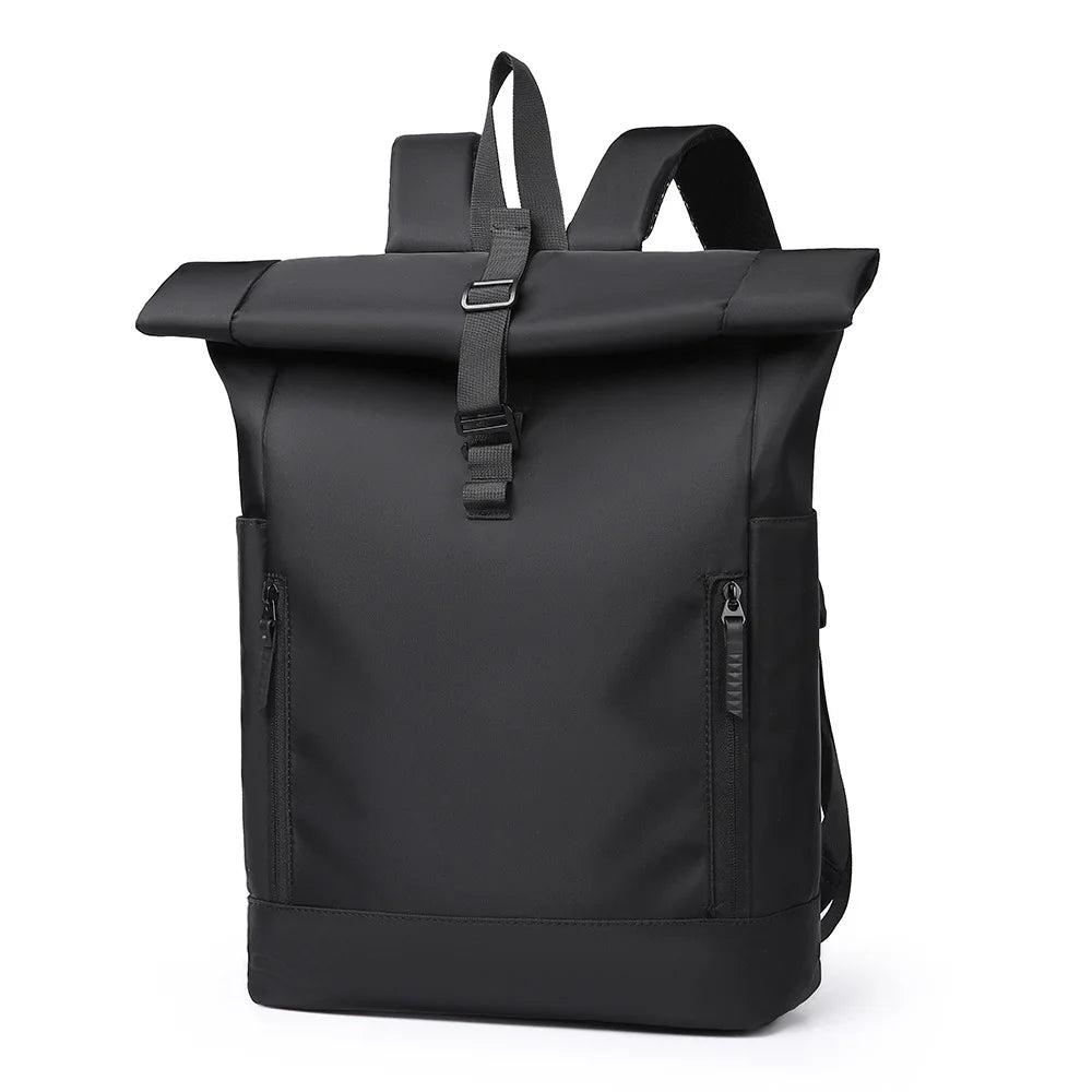 Roll-Top Waterproof Travel Backpack 16 Inch Laptop Expandable Carry-On Large Capacity Bag – Fiero Stile